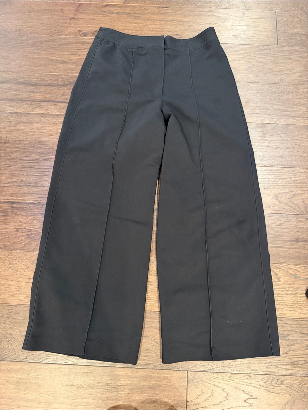 Cynthia Rowley Black Pull On Wide Leg Pants Pintuck Size 4 - C61-109